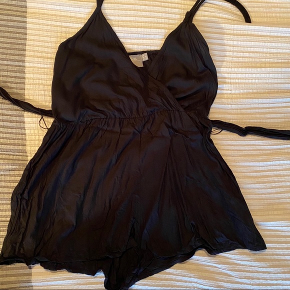 ASOS Wrap Front Beach Romper - Size 0 - Picture 3 of 5